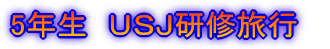 5年生　ＵＳＪ研修旅行　